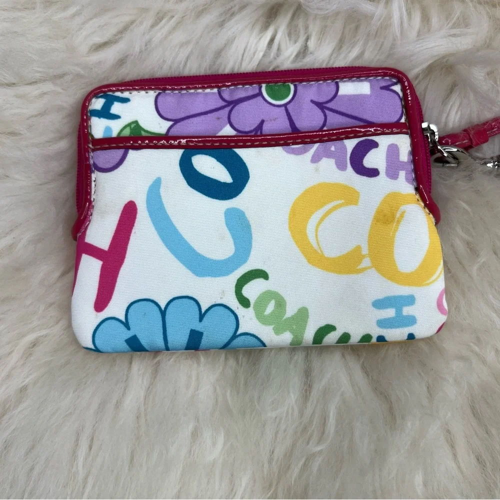 Colorful Floral Coach Wallet/Wristlet - Picture 5 of 10